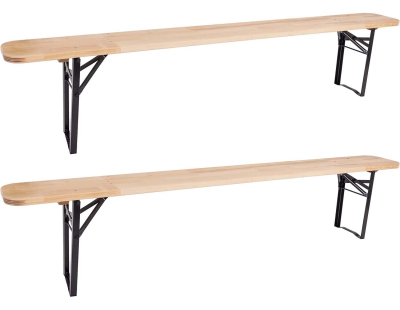 Banc de jardin pliable Brasserie (Lot de 2)