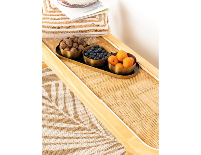 Banc en rotin naturel