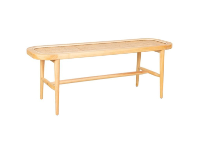 Banc en rotin naturel