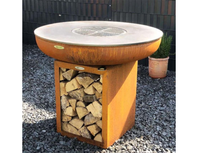 Barbecue brasero en acier  Carus (Diamètre 82 cm Hauteur 80 cm)