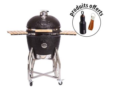 Barbecue grill Kamado en céramique haut de gamme (porte clés et gourde offerts) (XL - 56 cm)