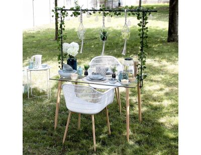 Barre ajustable pour décoration de table (Noir)