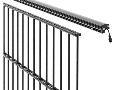 Barrette lumineuse pour clôture et gabion 1.96 m (Anthracite)