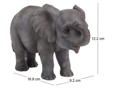 Bébé élephant en résine 12 cm