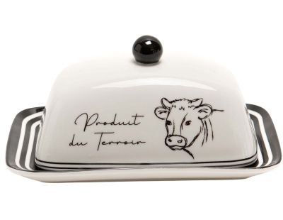 Beurrier en porcelaine Dolly