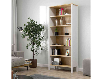Bibliothèque en aggloméré Frannie (Modèle 2 : 83 x 35 x 194 cm)