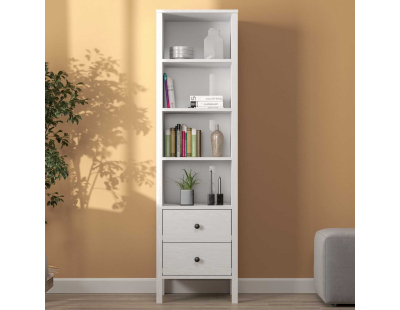 Bibliothèque en aggloméré Frannie (Modèle 1 : 50.2 x 34 x 180 cm)