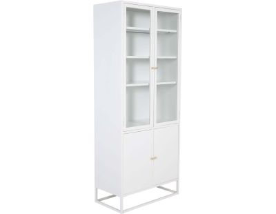 Bibliothèque 4 portes en acier Bakal (Blanc)