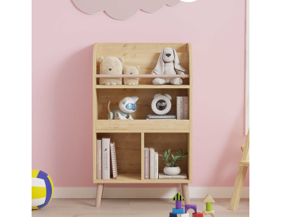 Bibliothèque de rangement pour enfants Minola (Chêne)