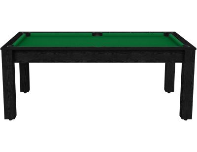Billard convertible table 8 personnes Arizona (Noir boisé ; Vert (plateau))