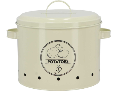 Boite de conservation en métal crème Garden (Pommes de terre)