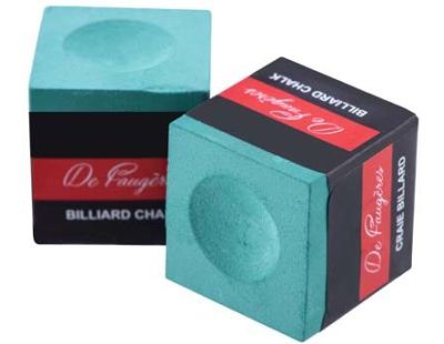 Boite de 12 craies colorées pour queues de billard (Vert)