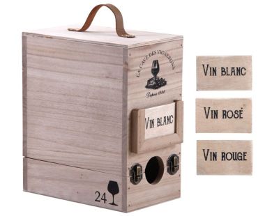 Boite à cubi 3 litres en bois