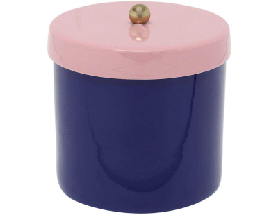 Boîte en métal Double Funky Small (Bleu et rose)
