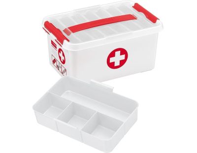 Boite à compartiments 1er Secours Q-line (6 litres)