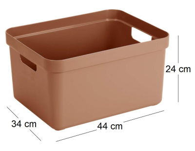 Boite de rangement Sigma home Box 32 L (Terracotta)