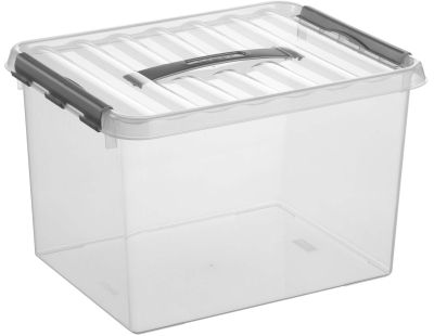 Boîte de rangement en plastique Q-line (22 litres)