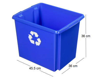 Boite de recyclage Nesta Box  45 Litres (Bleu)