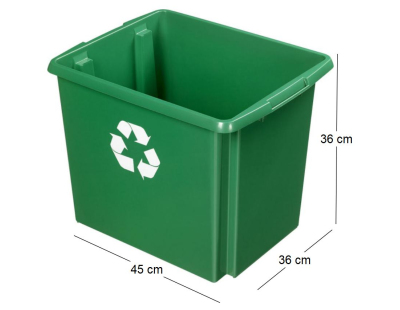 Boite de recyclage Nesta Box 45 litres (Vert)