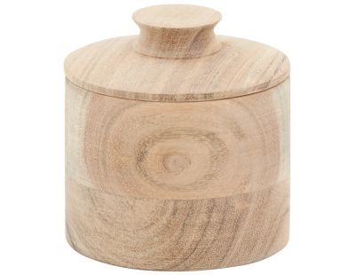 Boite ronde en bois d'acacia