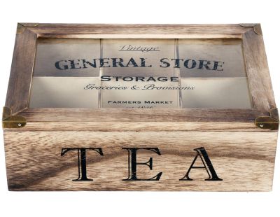 Boite à thés 6 sections General store