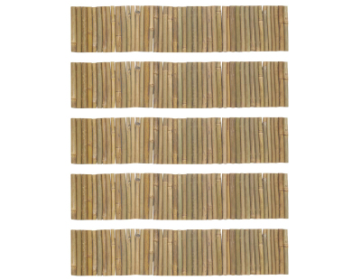 Bordure en bambou naturel (Lot de 5)