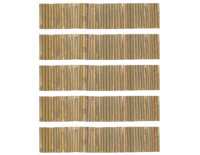 Bordure en bambou naturel (Lot de 5)