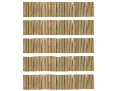 Bordure en bambou naturel (Lot de 5)