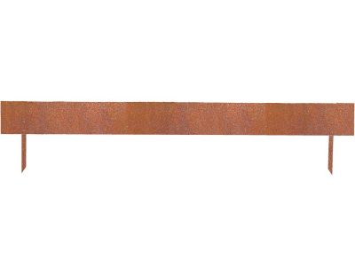 Bordure de jardin basse en acier corten