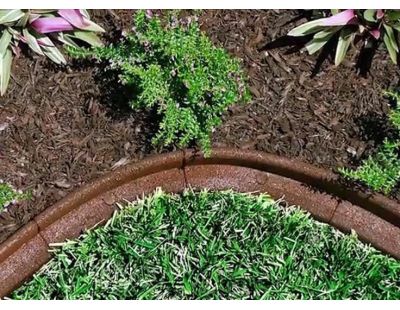 Bordure de jardin en caoutchouc recyclé (Lot de 4)