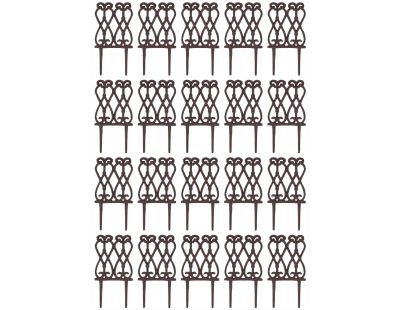 Bordure de jardin en fonte Lys français (Lot de 20)