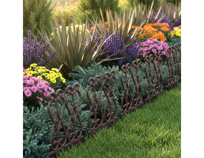 Bordure de jardin en fonte Lys français (Unitaire)