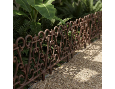 Bordure de jardin en fonte victorienne (Lot de 20)