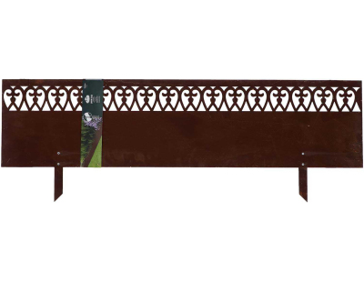 Bordure jardin haute en acier effet rouille Volute
