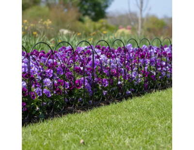 Bordure de jardin métal volutes (Lot de 6)