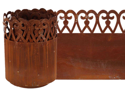 Bordure de pelouse en acier 480 x 20 cm (Volute)