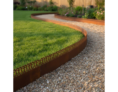 Bordure de pelouse en acier 480 x 20 cm (Volute)