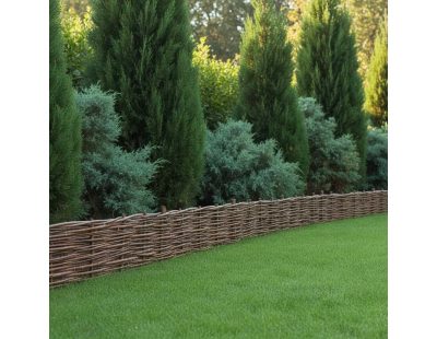 Bordures en osier tressé naturel (Lot de 4) (120 x 25 cm)