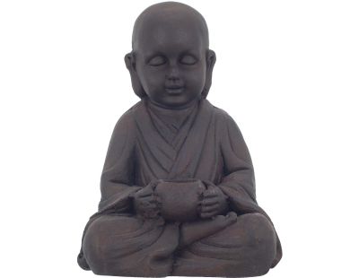 Bouddha en magnésie avec bougeoire intégré