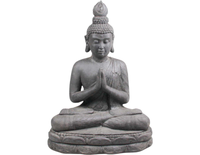 Bouddha prière en résine 53 x 35,5 x 71 cm