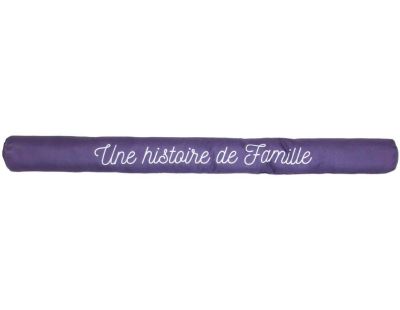 Boudin de porte avec illustrations 80 cm (Violet avec citation)