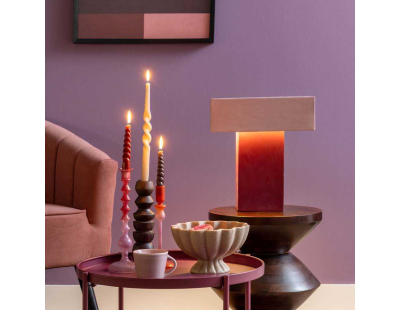 Bougeoir en  bois de manguier Formado (Bois foncé)