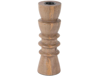 Bougeoir en  bois de manguier Formado Medium (Naturel)