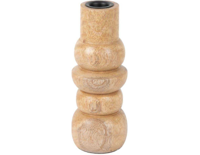 Bougeoir en  bois de manguier Formado Small (Naturel)