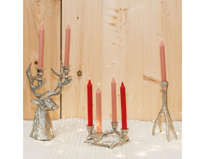 Bougeoir cerf en aluminium