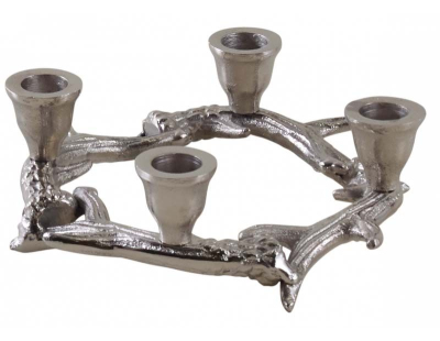 Bougeoirs bois de cerf en aluminium