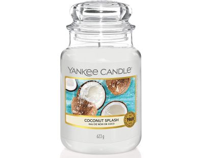 Bougie jarre en verre senteur  eau de coco (Grand modèle)