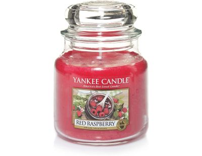 Bougie jarre en verre senteur framboise rouge (Petit modèle)