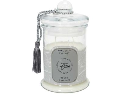 Bougie parfumée Bonbonnière 13,2 cm (Gris - senteur coton)