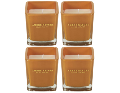 Bougie parfumée carrée Nude 7 cm (Lot de 4)
